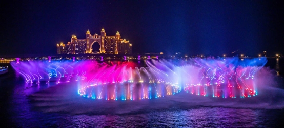 迪拜棕榈岛海上音乐喷泉创吉尼斯纪录