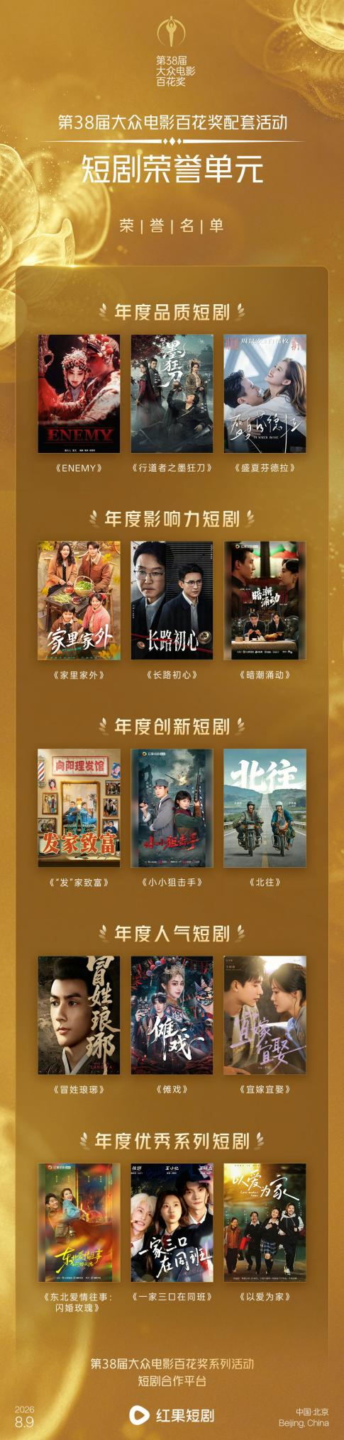 第38届大众电影百花奖配套活动短剧荣誉单元在京举办